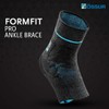 Ossur Össur FormFit® Pro Ankle Sleeve - 3D MotionTech™ Compression, Integrated Malleoli Pads, CoolVent™ Breathability, Secure FoldLock™ System - Ultimate Support & Comfort Right Large