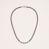 GAVU Toggle Clasp Bronzite Necklace for Men Women, Crystal Beaded