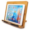 wishacc Bamboo Book Stand, Adjustable Book Holder Tray and Page