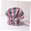 NOLITOY 1pc Striped Dry Hair Cap Bathroom Supplies Striped Bathing
