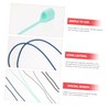 IWOWHERO 4Pcs Magnetic Earbud Lost Leash Flexible Earphone Lanyard Compatible
