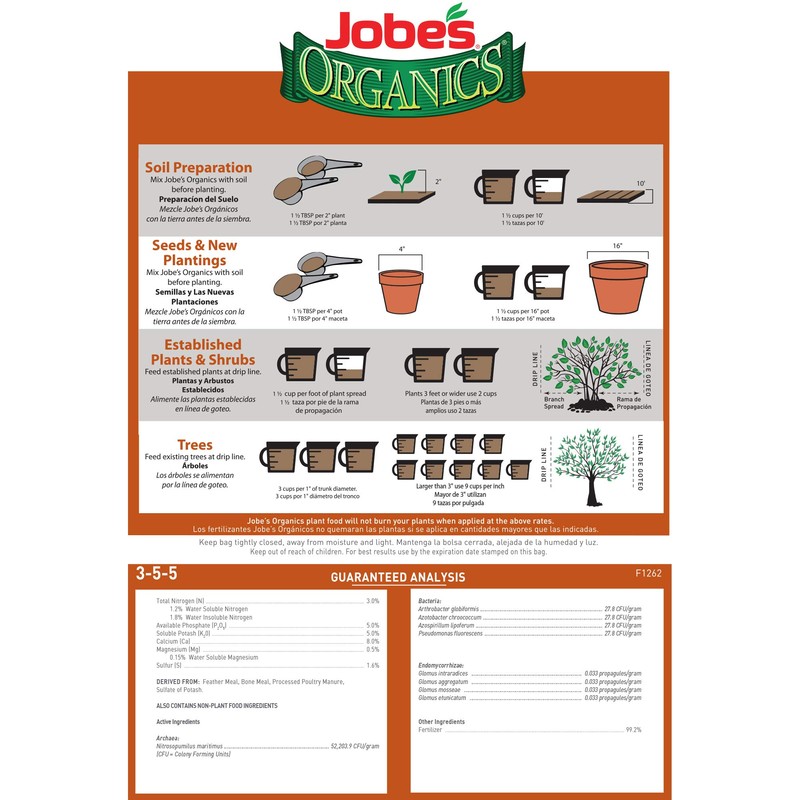 Jobe’s Organics 9227 Fruit & Nut Granular Fertilizer, 4 lb,