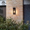 mirrea 14" Classic Outdoor Wall Sconce 1 Light in Matte