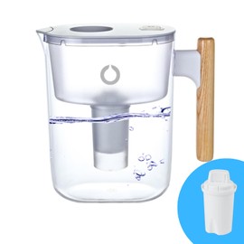 OnlyPure 10-Cup Long-Life Water Filter Pitcher – 120-Gallon Capacity, Removes 99% Lead, PFAS, Mercury, Microplastics & More – 5X Filter Lifespan