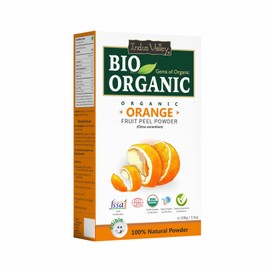 Indus Valley Organic Orange Peel Herbs, Pure Natural Orange Peel Powder for Face Masks, Skin Care & DIY Beauty, Citrus Powder, Vitamin C and Antioxidants Add Glow, Cruelty-Free & Vegan, 100 g