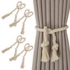 Pack of 4 Curtain Rope Tiebacks, Curtain Rope, Curtains Tiebacks