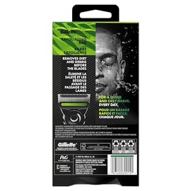 Gillette GilletteLabs with Exfoliating Bar Razor for Men, Champion Gold Edition - 1 Handle, 1 Razor Blade Refill, Includes Premium Magnetic Stand