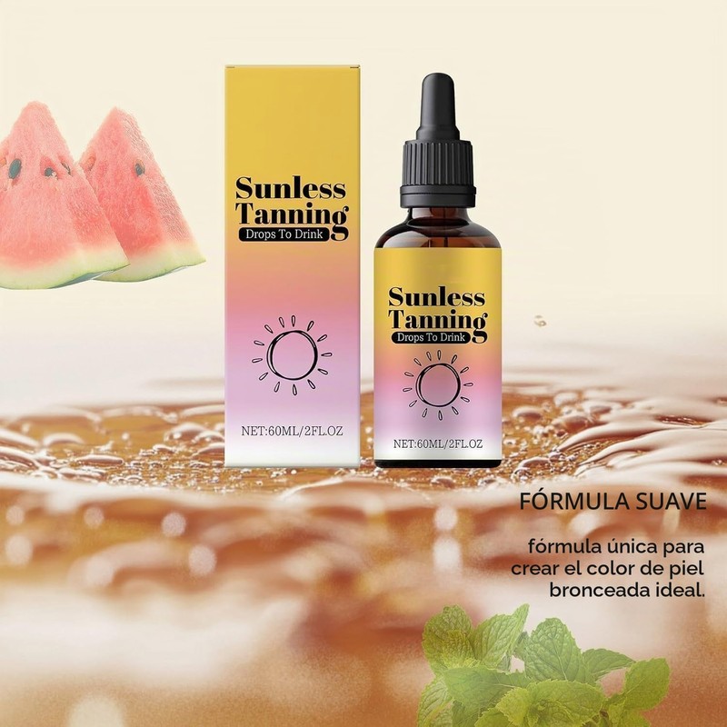 60ml Sunless Tanning Drops To Drink, Oral Tanning Drops, Nourishing