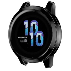 Venu 2S Case, Lamshaw All-Around Protective TPU Bumper Cover Screen Protector Case Cover Compatible for Garmin Venu 2S / Venu 2 Smartwatch (Black, Venu 2S)