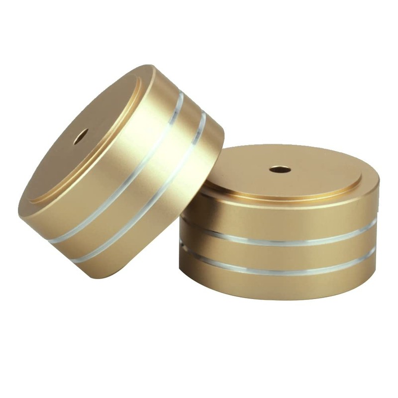 jingfei 4Pcs 40X20mm Aluminum HiFi AMP Speaker Isolation Stand Turntable