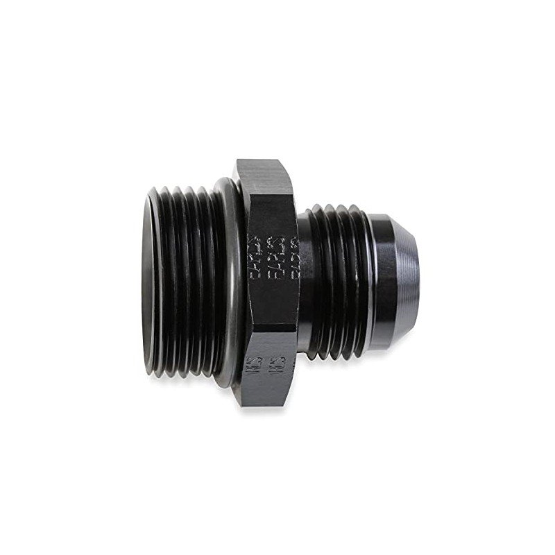 Earl's Adapter, 6An Male To -12 Port, Black