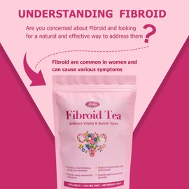 Auranic Natural Fibroid Shrink & Ovarian Cysts Herbal Tea, Natural Fertility Tea for Women to Get Pregnant Fast, Remedy and Restore Hormone Balance, Women Pregnancy and Womb Detox