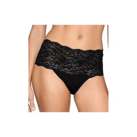Hanky Panky Women's Silky Skin High Rise Panty, Black, Small