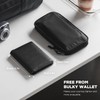 VULKIT Porta Pasaporte Minimalista con Bloqueo de RFID, Cartera de