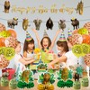 46Pcs Safari Animals Birthday Decorations Wild Jungle Theme Decor Banner