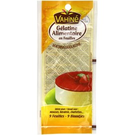 Vahine Gelatine Sheets 9 x 2g (Pack of 5, Total 45 Sheets)