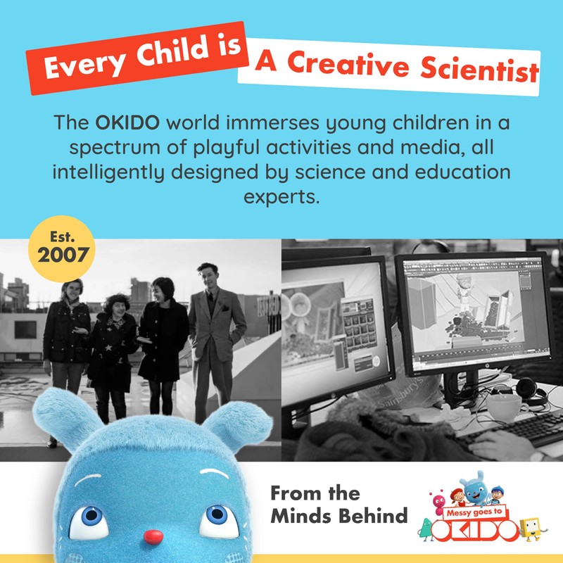 Messy goes to OKIDO - Dinosaur Colouring Sheets for Kids