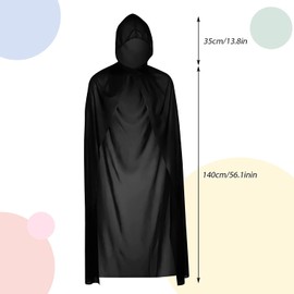 JUTOSU Halloween Cloak Dracula Style Children's Adult Makeup Costume Props Devil Vampire Wizard Cosplay Event Event Costume Unisex Cape Robe Reaper Cloak Pirate Cloak Vampire Cloak Halloween Christmas