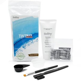 Kit de tinte profesional, marrón medio, 20 unidades, de Godefroy | Para hombres y mujeres, cápsulas premedidas, sin residuos, resultados de calidad de