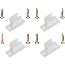 cyclingcolors 4x Crank Holder for Crank Bar with Screw Plastic White Clip Attachment Invisible Crank Holder Window