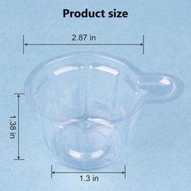 Crystal Epoxy Mixing Cup, Resin Moulds Resin Mixing Cup, Plastic Disposable Resin Dispenser Cup, Disposable Mixing Cup, Plastic Transparent Measuring Cup, Epoxy Mixing Cup, 40 ml, 100 Pieces