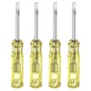 sourcing map 4Pcs SL2.0 Mini Slotted Screwdriver 2mm Magnetic Flat