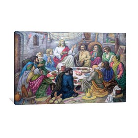 TIMUBA Last Supper Wall Decor, The Last Supper Canvas Wall Art, The Last Supper Painting for Dining Room Wall Decor, Classic Art Last Supper for Living Room Wall Decor 18x24 Inches
