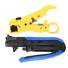 Coaxial Cable Crimping Tool Kit, F-Connector Crimper Wire Stripper Set