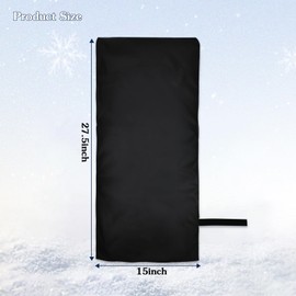 TWOWYHI 2 Pack Outdoor Faucet Cover for Winter,27"Lx15"W Large Hose Cover Socks Outside Garden Faucet Antifreeze for Freeze Protection Insulated Long Water Spigot Cover Reusable Waterproof