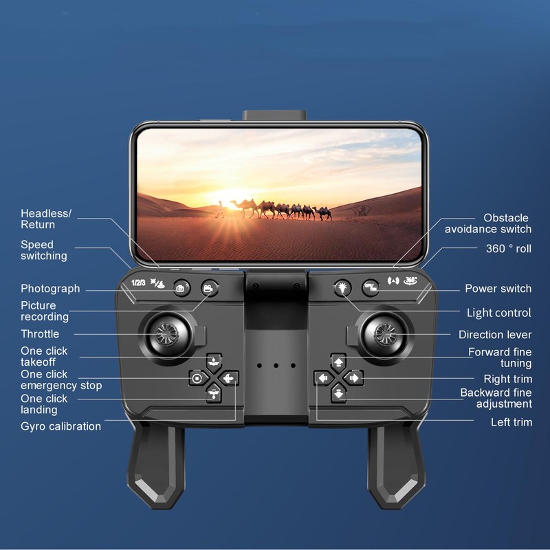 Mini Drone for Kids with HD Dual Camera Foldable RC