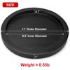 Black Round Wood Decorative Tray for Display Coffee Table Living