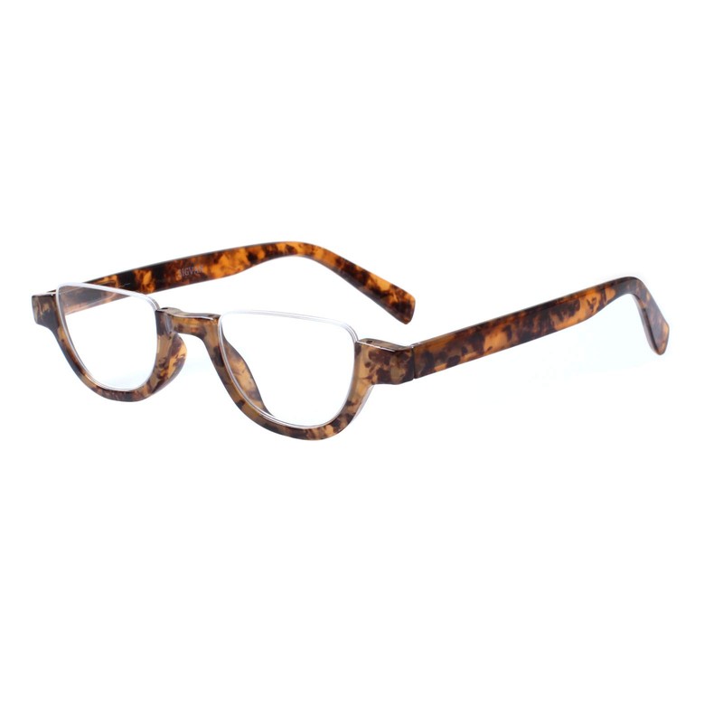 4 Pairs of Colorful Fashion Half Moon Frame Reading Glasses