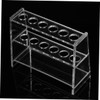 iplusmile 1set Test Tube Rack Holder Detachable Transparent Stand for