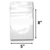 200 Bags of 5" x 8" 2 Mil Clear Plastic