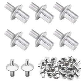 eupdd 150 Stück Aluminium Kernnieten: 5×9mm Kernnieten Expansion, von Autos, Metallen, Kunststoffen, Aluminiumkernnieten mit Rundem Kopf, 9mm Drive Rivets, Alu Nieten, Halbrundkopf-Kernnieten