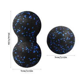 Fascia Ball and Fascia Roller Set Massage Ball Duoball Fascia Set Lacrosse Ball Massage Balls Fascia Balls for Feet Back Neck Spine Hands Fascia Roller Small Massage Ball Fascia Set (2 Pieces)