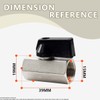 Bwintech 5 Pcs 3/8" BSP Female Nickel Plated Brass Mini