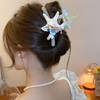Cute Hair Clips Starfish Flower Hair Claw Clips Summer Hair