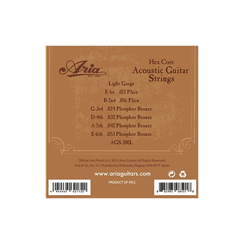 Aria ARIA Acoustic Guitar Folk Guitar String Light Light Phosphor