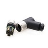 M8 Right Angle 4 Pin Female Coded Industrial Circular Plug
