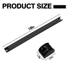 SDLDEER 18" Magnetic Tool Holder, 10 Packs Magnetic Storage Strips Magnet Bar PVC Coated for Garage Tool Organizer Mounted Hanging Strip,Heavy Duty of Holder Easy to Install