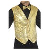 Gold Sequin Waistcoat Small