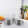 OKUMEYR Egg Mold and Poacher Set with Handle 2-Piece Stainless