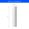 Ciata - 12 Pack - 1.5 inch White Plastic Candle