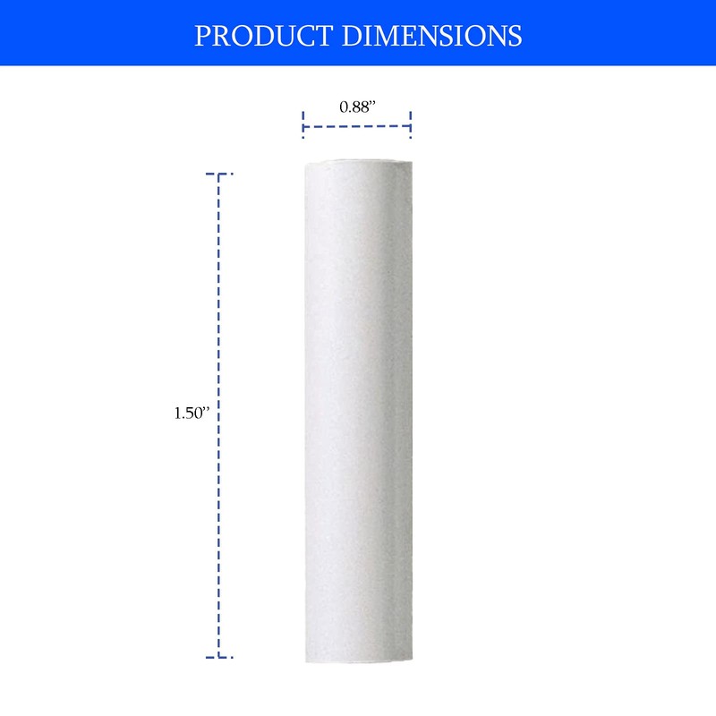 Ciata - 12 Pack - 1.5 inch White Plastic Candle