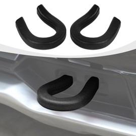 RAZPOY Tow Hook Cover fit for Chevy Silverado 1500 2007-2024, Front Bumper Tow Hooks Rubber Accessories, Black