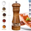 FONGLUAN Wooden Pepper Grinder, Salt and Pepper Mills, Adjustable Coarseness