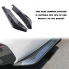 KEEPDSGN 2x Rear Bumper Diffuser Lips Canard Splitter Carbon For