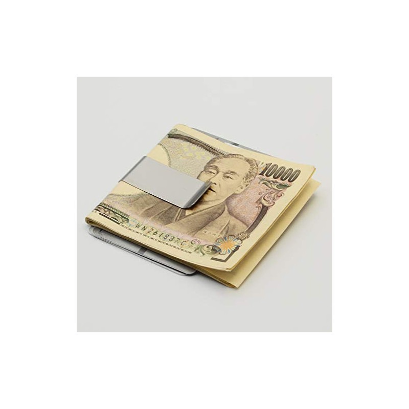 Thin Stainless Steel Money Clip, 0.8 x 2.2 inches (2