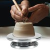 LOVIVER Sculpting Wheel Clay Banding Turntable Pottery Stand 20cm, 11cm